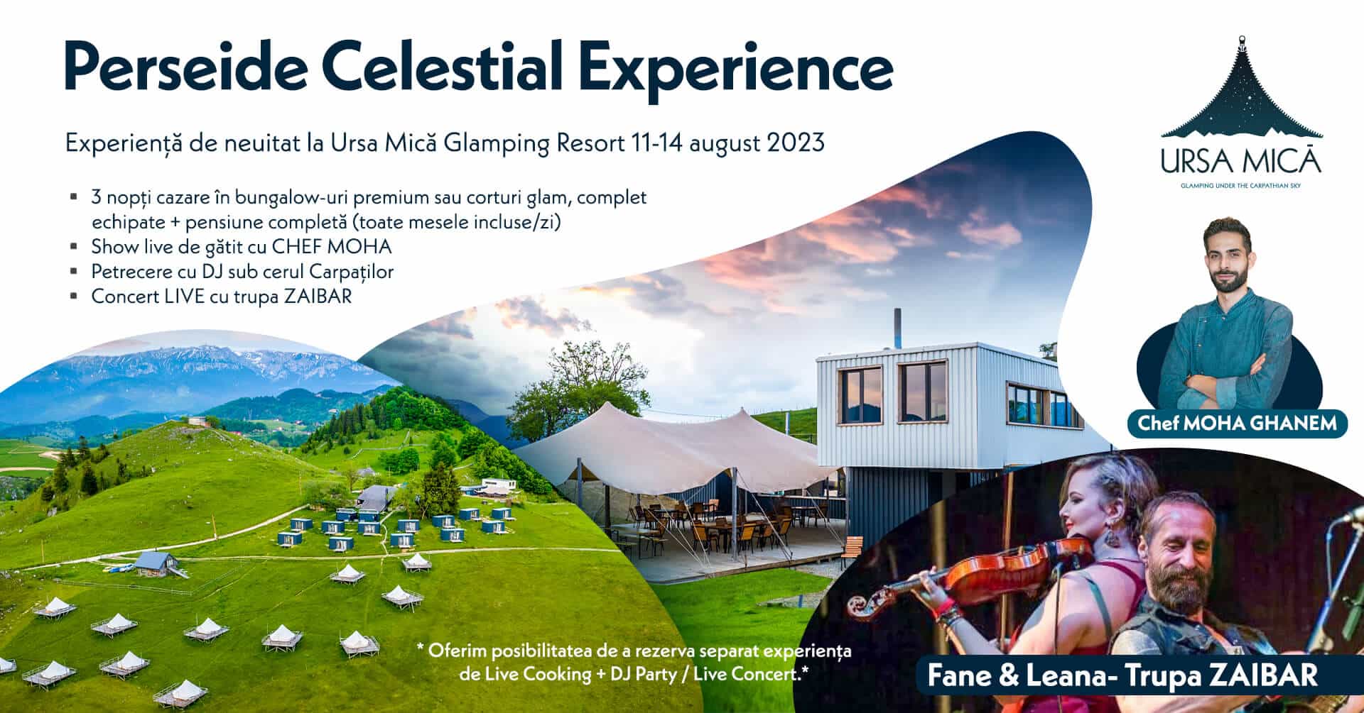 Perseide Celestial Experience  | Show Live De Gătit Cu Chef Moha | Petrecerecu Dj | Concert Live Trupa Zaibar